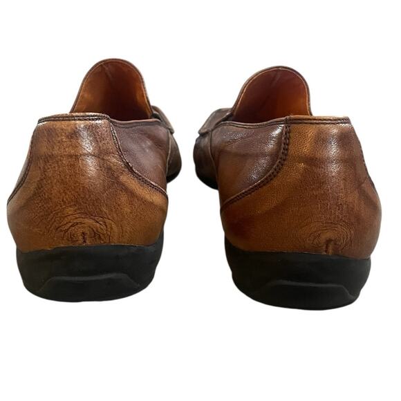 Marc Nason Embossed Dragon Leather Loafers Dress Shoes Size 10.5 Made in Italy main image 5
